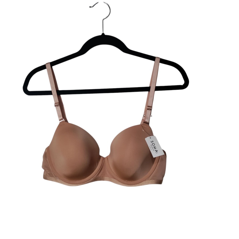 Soma TellTale The Creator Modern Coverage Bra Toasted Nude 38B 570305958